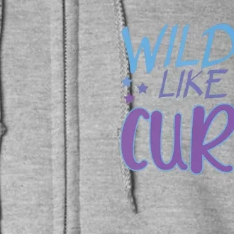 Wild Like My Curls Funny Curly Haired Girl Full Zip Hoodie