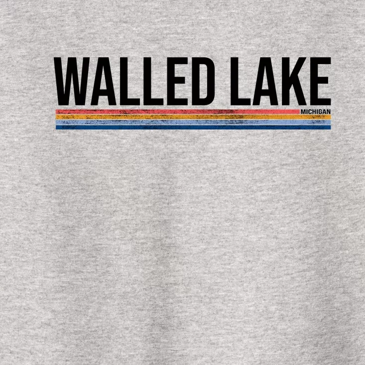 Walled Lake Michigan Retro Toddler T-Shirt