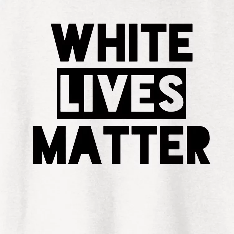 White Lives Matter Civil Rights Equality Women's Crop Top Tee