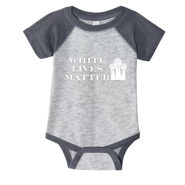 White Lives Matter Infant Baby Jersey Bodysuit