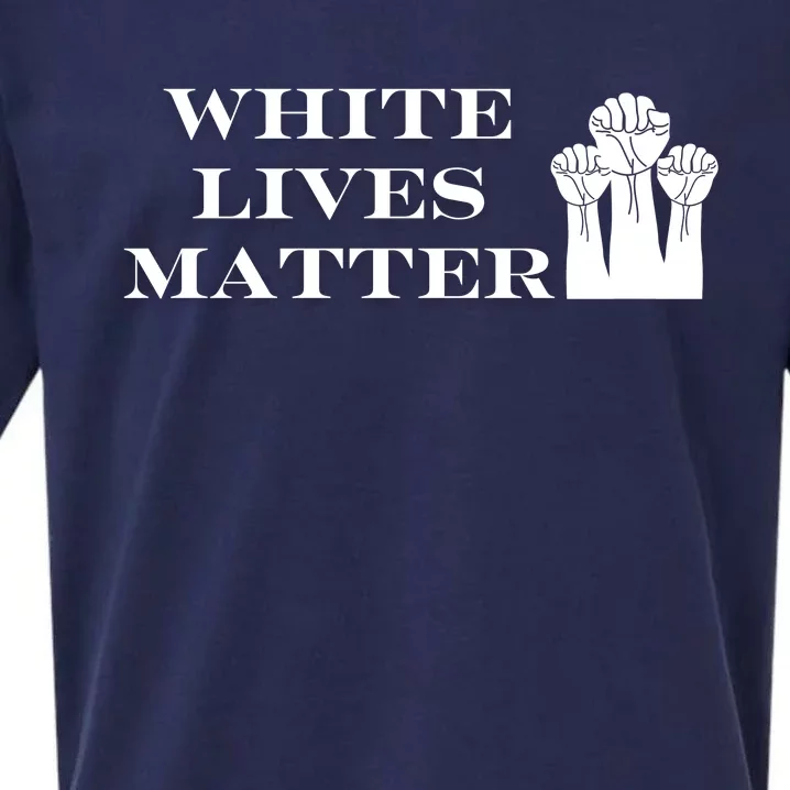 White Lives Matter Sueded Cloud Jersey T-Shirt