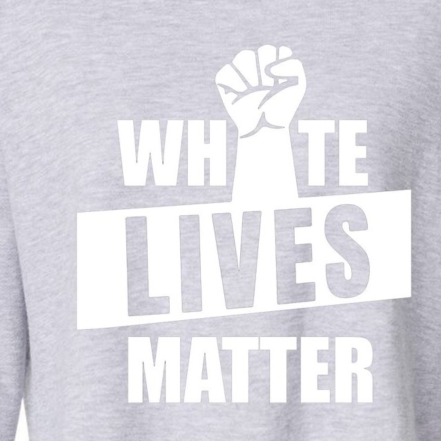 White Lives Matter Civil Rights Equality Cropped Pullover Crew