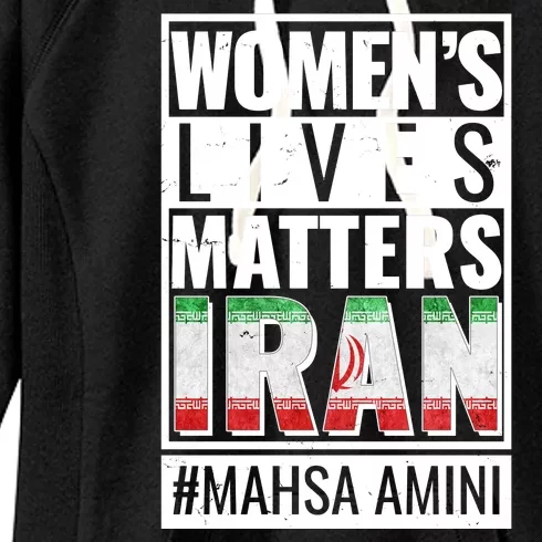 Women's Lives Matter IRAN #Mahsa Amini Women's Fleece Hoodie