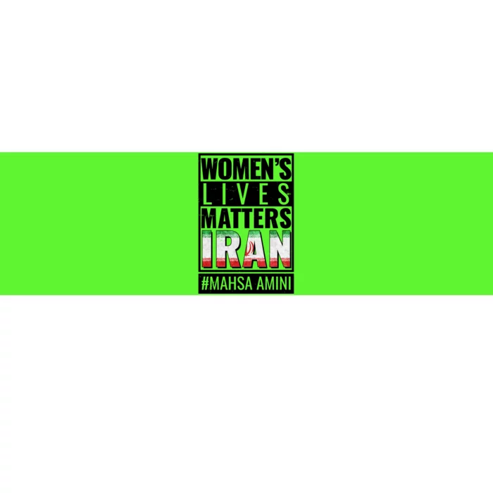 Women's Lives Matter IRAN #Mahsa Amini Bumper Sticker