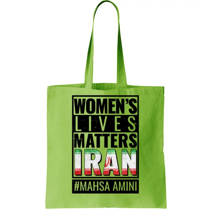 Women's Lives Matter IRAN #Mahsa Amini Tote Bag