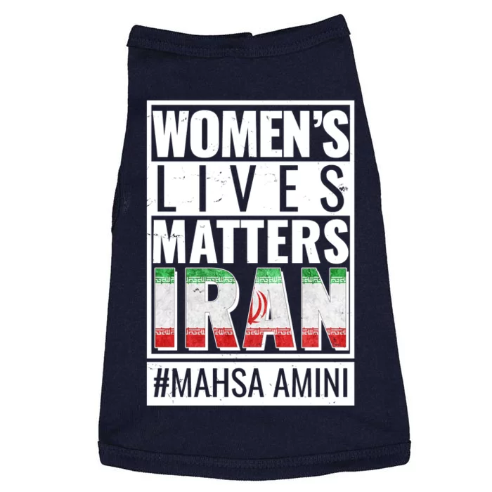 Women's Lives Matter IRAN #Mahsa Amini Doggie Tank