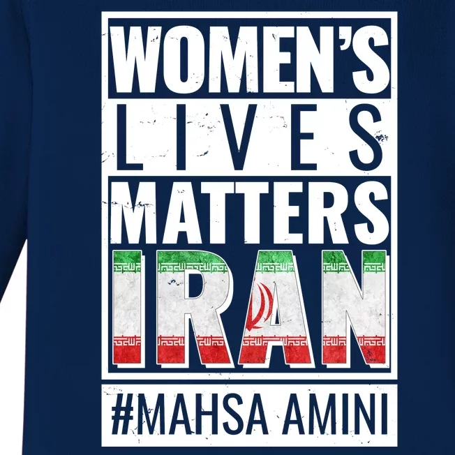 Women's Lives Matter IRAN #Mahsa Amini Baby Long Sleeve Bodysuit