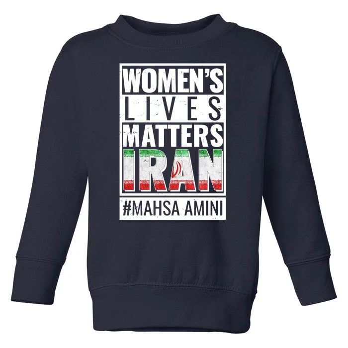 Women's Lives Matter IRAN #Mahsa Amini Toddler Sweatshirt