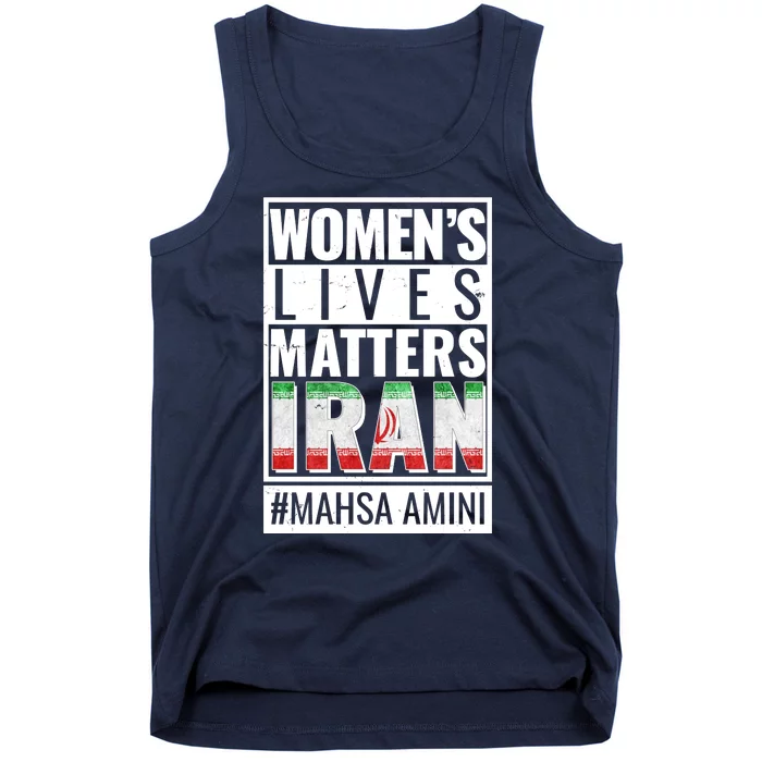 Women's Lives Matter IRAN #Mahsa Amini Tank Top