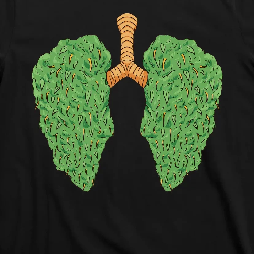 Weed Lung Marijuana Funny T-Shirt