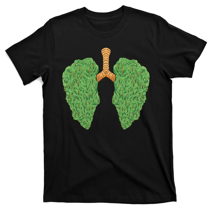 Weed Lung Marijuana Funny T-Shirt