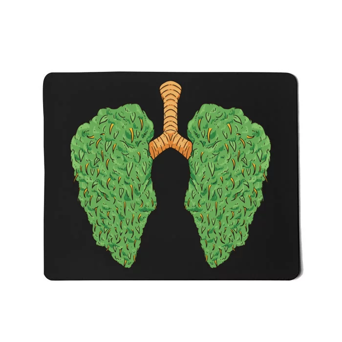 Weed Lung Marijuana Funny Mousepad