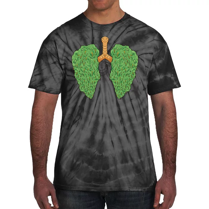 Weed Lung Marijuana Funny Tie-Dye T-Shirt