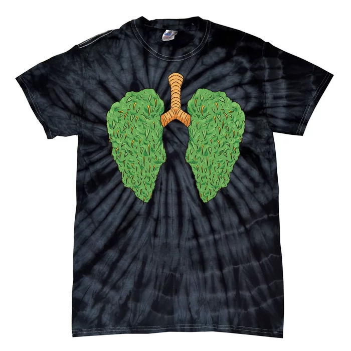 Weed Lung Marijuana Funny Tie-Dye T-Shirt