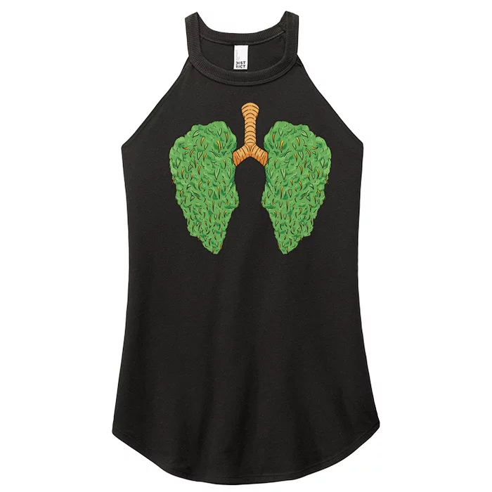 Weed Lung Marijuana Funny Women’s Perfect Tri Rocker Tank