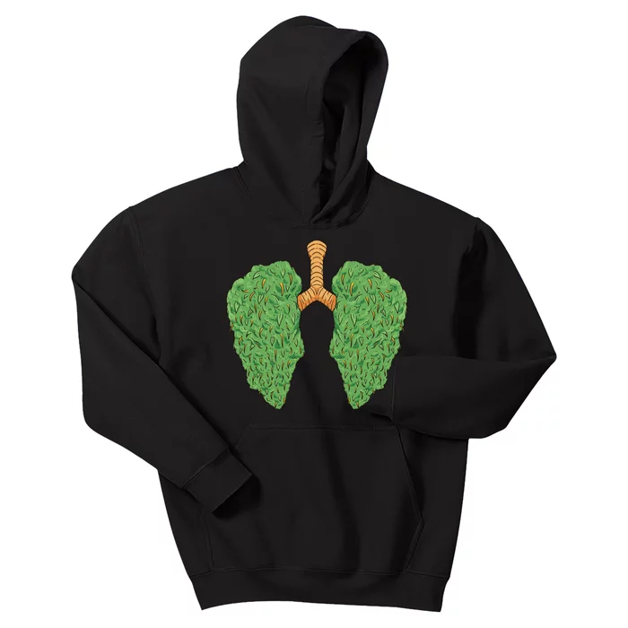 Weed Lung Marijuana Funny Kids Hoodie