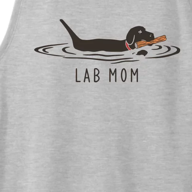 Womens Lab Mom Labrador Retriever Dog Owner Ladies Tri-Blend Wicking Tank