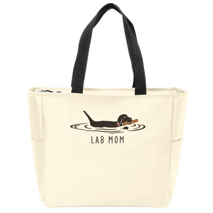 Womens Lab Mom Labrador Retriever Dog Owner Zip Tote Bag