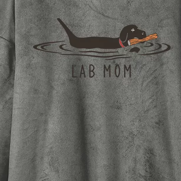 Womens Lab Mom Labrador Retriever Dog Owner Hooded Wearable Blanket