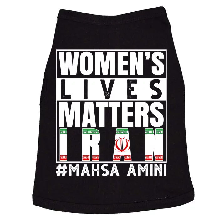 Women's Lives Matter Mahsa Amini Iran Support Doggie Tank