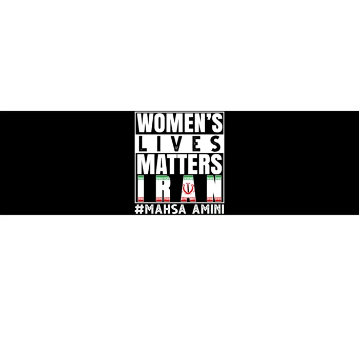 Women's Lives Matter Mahsa Amini Iran Support Bumper Sticker