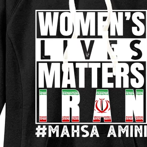 Women's Lives Matter Mahsa Amini Iran Support Women's Fleece Hoodie