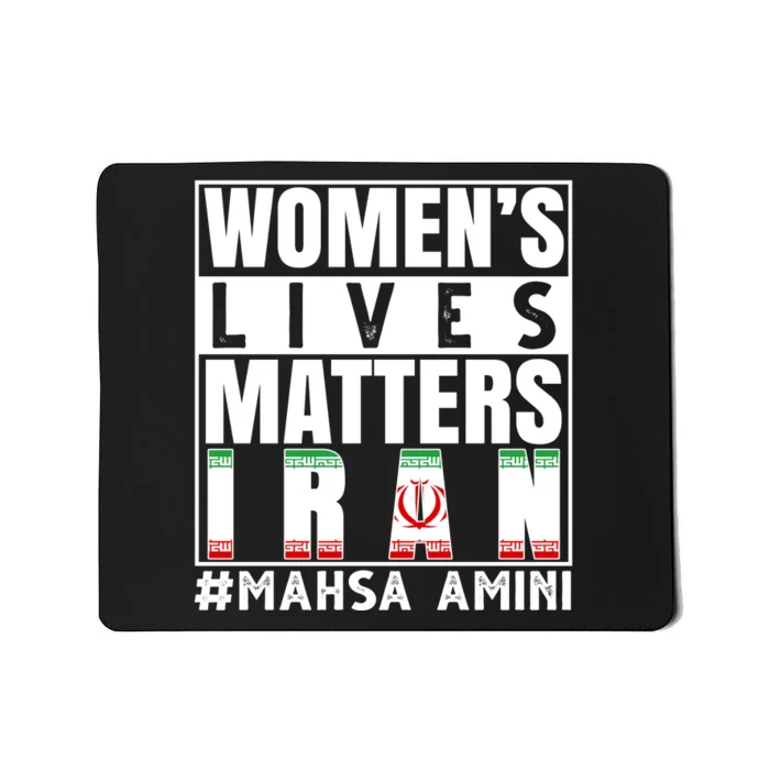 Women's Lives Matter Mahsa Amini Iran Support Mousepad