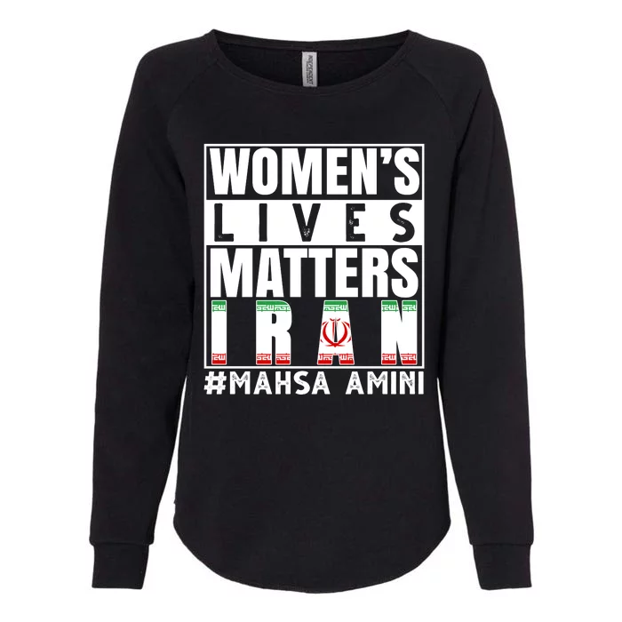 Women's Lives Matter Mahsa Amini Iran Support Womens California Wash Sweatshirt