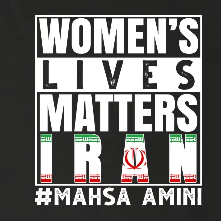 Women's Lives Matter Mahsa Amini Iran Support Toddler Long Sleeve Shirt