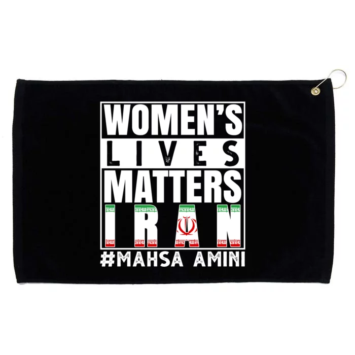 Women's Lives Matter Mahsa Amini Iran Support Grommeted Golf Towel