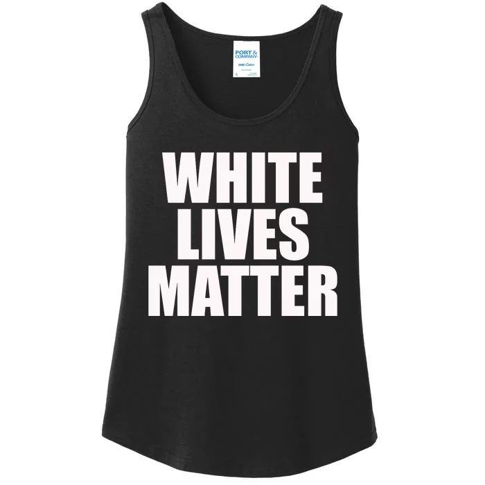 White Lives Matter Ladies Essential Tank