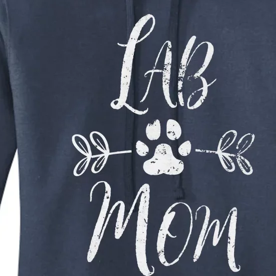 Womens Lab Mom Labrador Retriever Lover Owner Funny Dog Mom Women's Pullover Hoodie