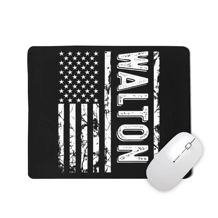 Walton Last Name Funny Surname Team Walton Family Reunion Mousepad