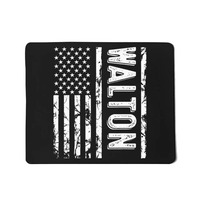 Walton Last Name Funny Surname Team Walton Family Reunion Mousepad