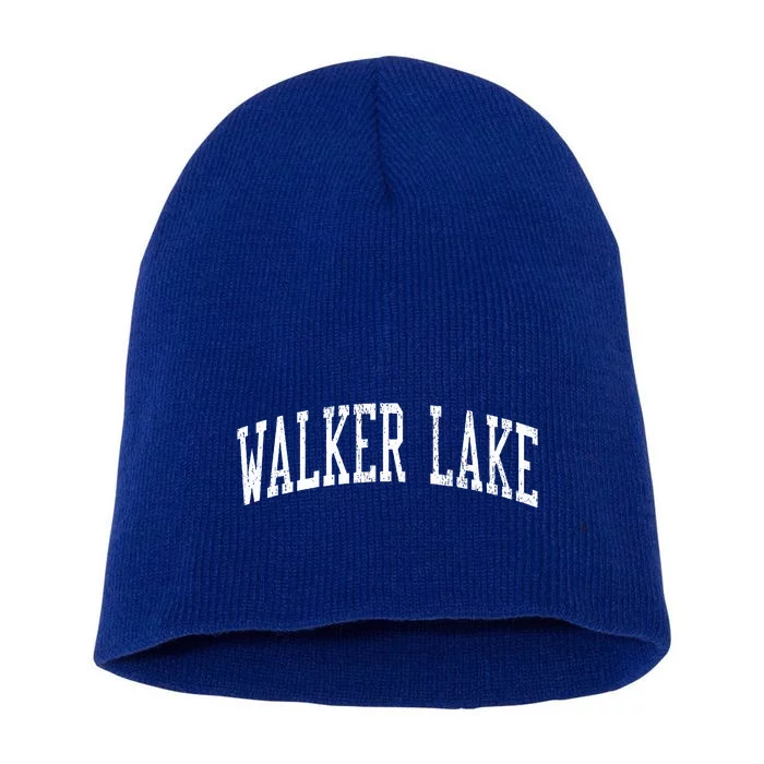 Walker Lake NV Vintage Athletic Sports JS02 Short Acrylic Beanie