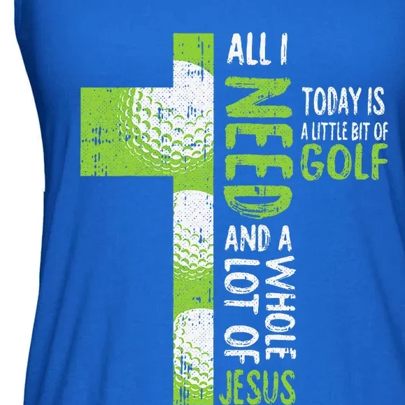 Whole Lot Of Jesus Golf Golfing Sport Lover Christian Golfer Ladies Essential Flowy Tank