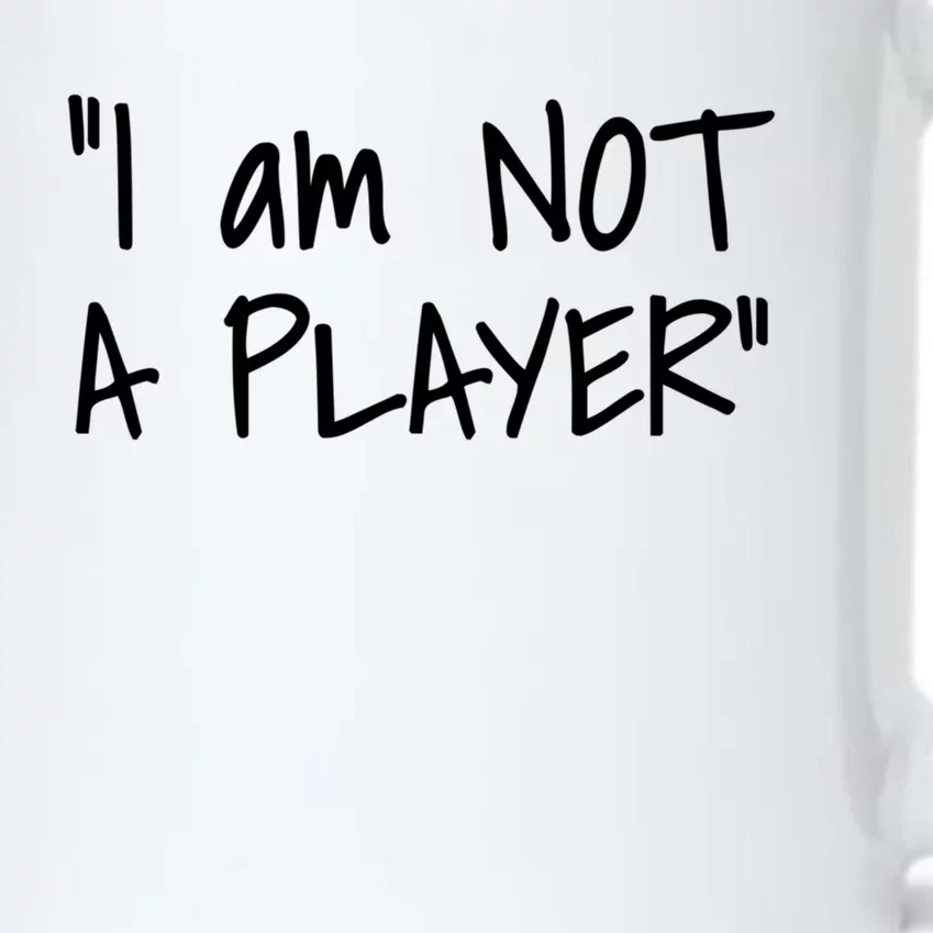 White Lie Party Funny Trending Memes IM Not A Player Gift Black Color Changing Mug