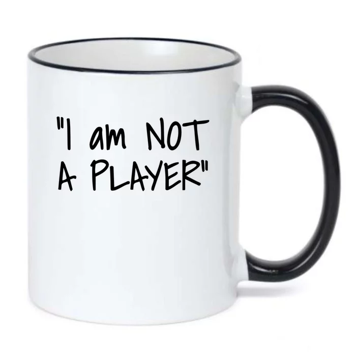 White Lie Party Funny Trending Memes IM Not A Player Gift Black Color Changing Mug