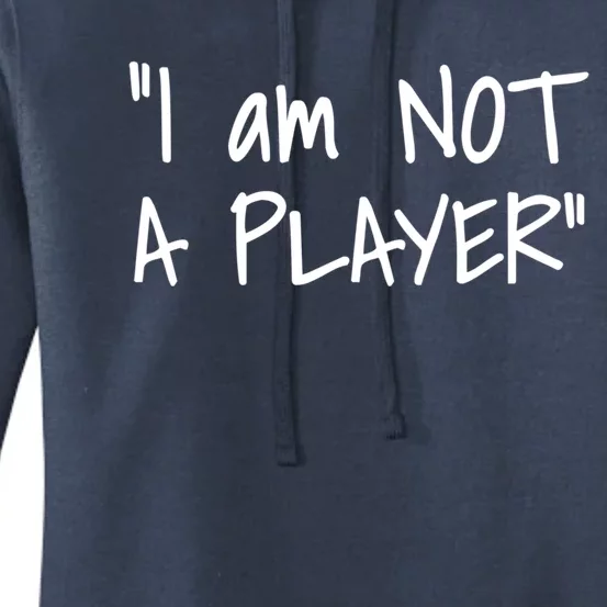 White Lie Party Funny Trending Memes IM Not A Player Gift Women's Pullover Hoodie