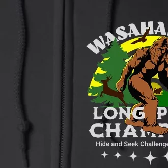 WASAHANCHA LONG PINE BIGFOOT CHAMPION Family Design Full Zip Hoodie