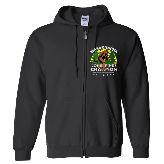 WASAHANCHA LONG PINE BIGFOOT CHAMPION Family Design Full Zip Hoodie