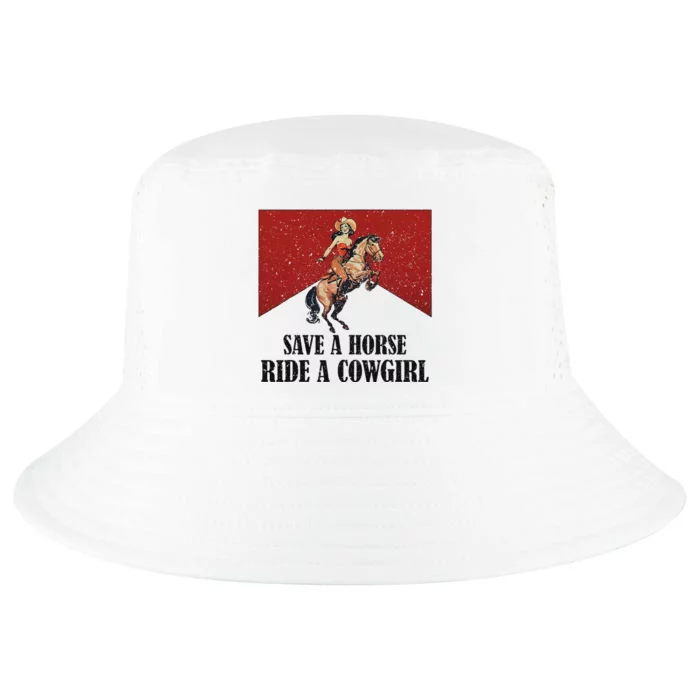 Western Lesbian Pride Save A Horse Ride A Cowgirl Cool Comfort Performance Bucket Hat