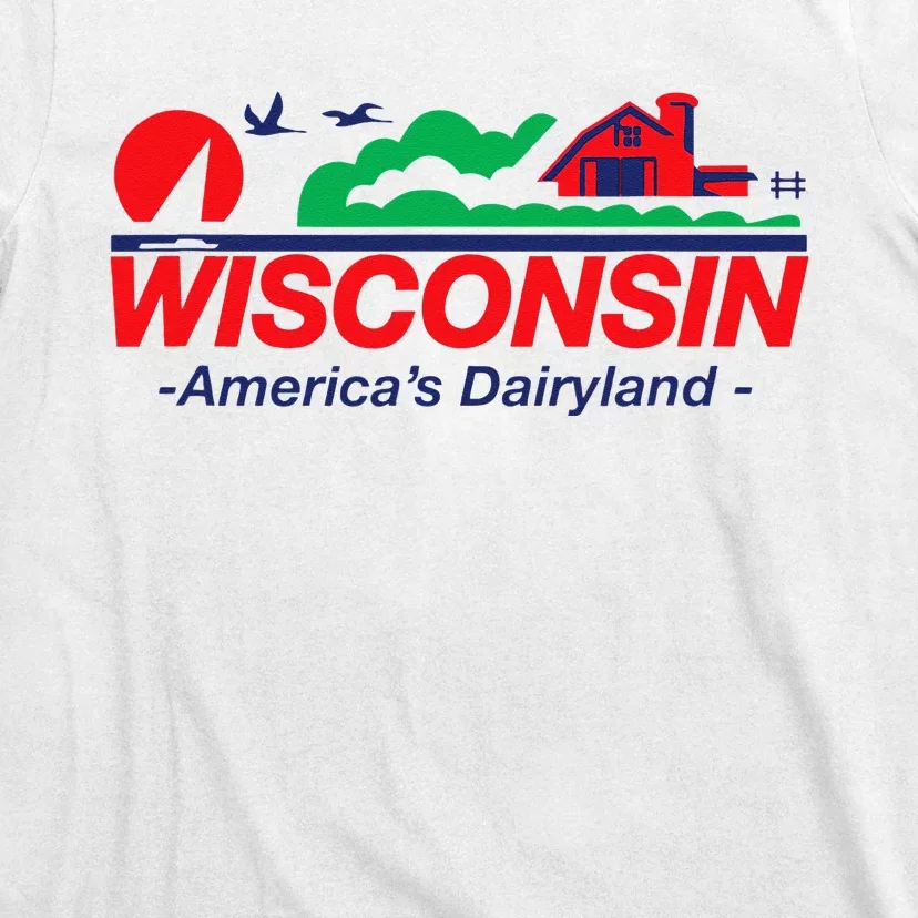 Wisconsin License Plate Americas Dairyland T-Shirt