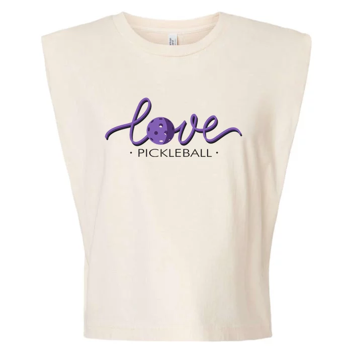 Wo Love Pickleball Pickleball Garment-Dyed Women's Muscle Tee