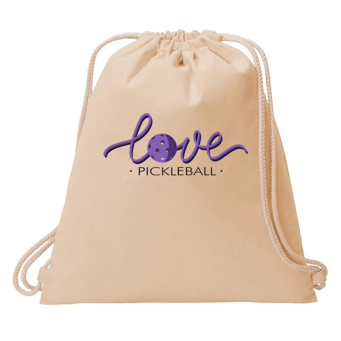 Wo Love Pickleball Pickleball Drawstring Bag