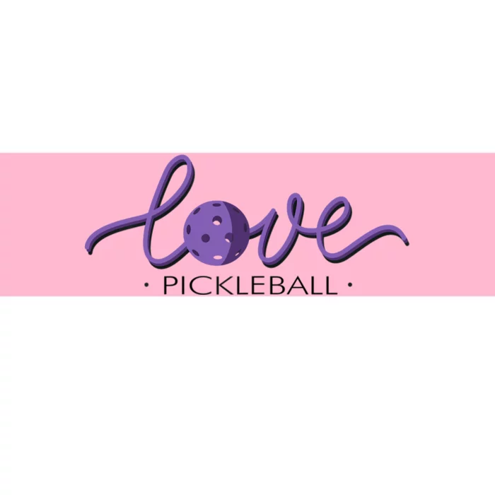 Wo Love Pickleball Pickleball Bumper Sticker