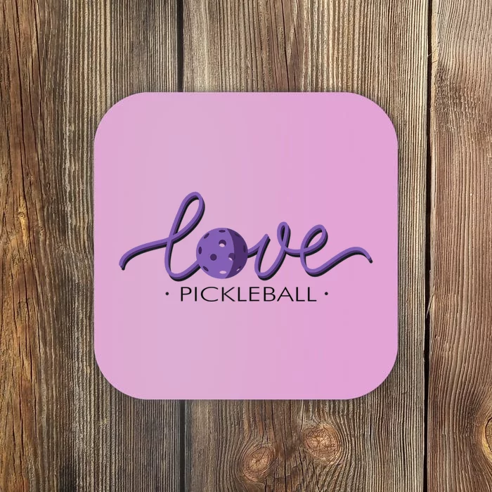 Wo Love Pickleball Pickleball Coaster