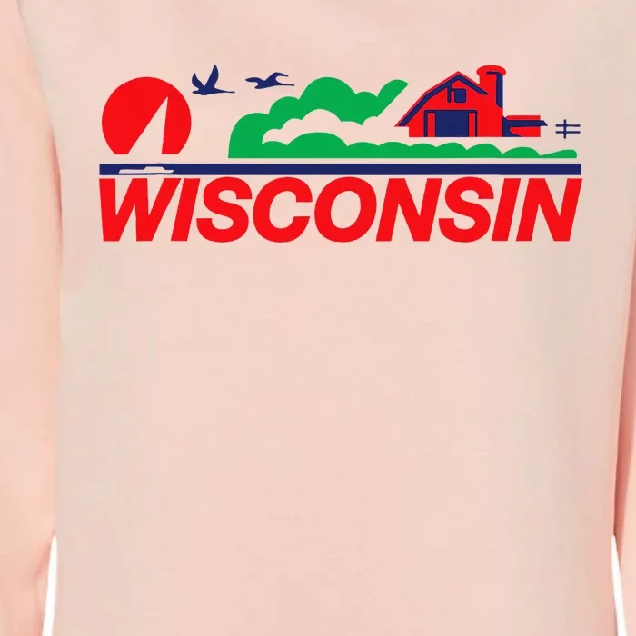 Wisconsin License Plate Womens California Wash Sweatshirt