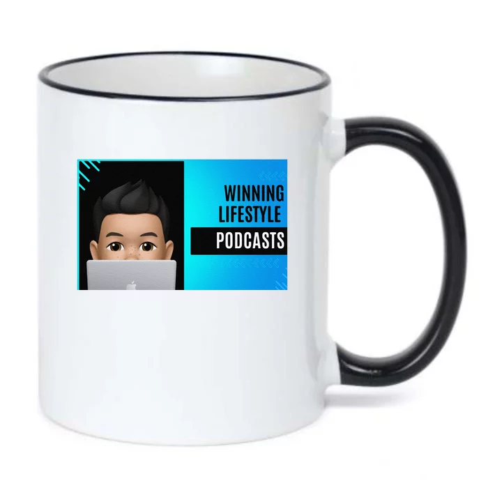 Winning Lifestyle Podcasts Sweat Black Color Changing Mug