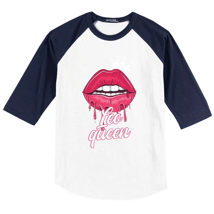 Wo Leo Queen Leo Zodiac Sign Meaningful Gift Baseball Sleeve Shirt